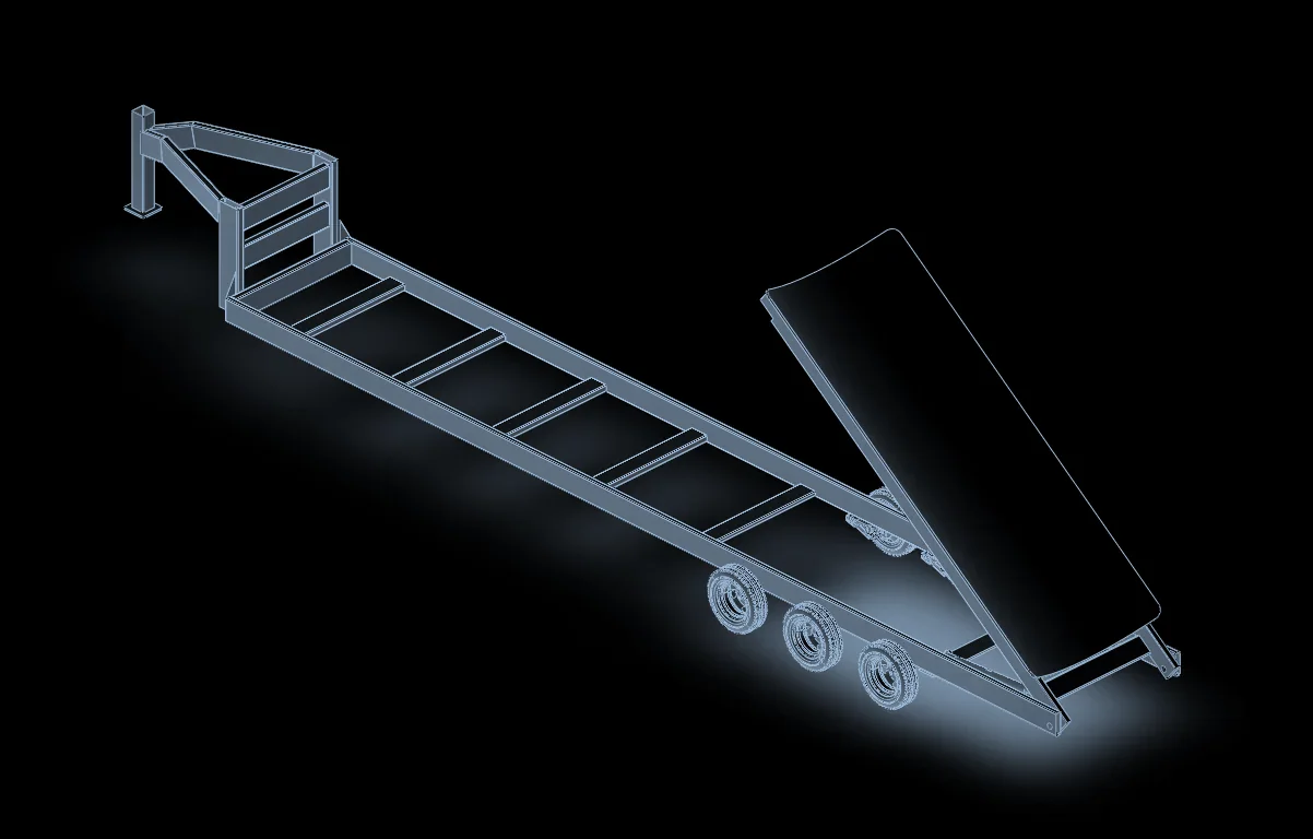 Trailer frame, CAD model