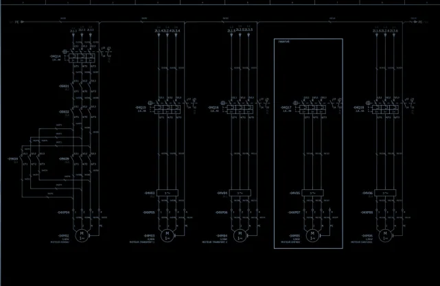 Motor control schematic in EPLAN